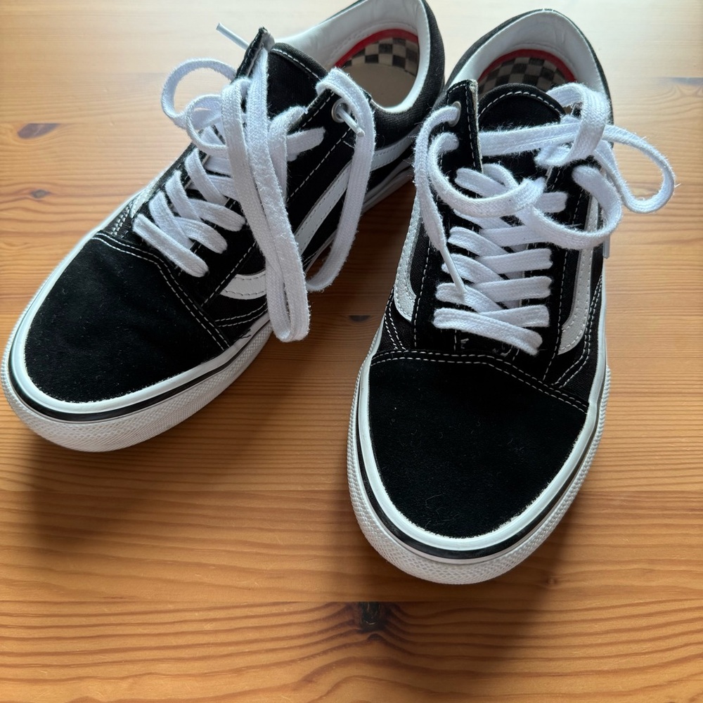 Vans Classic Black and White Skate Shoes